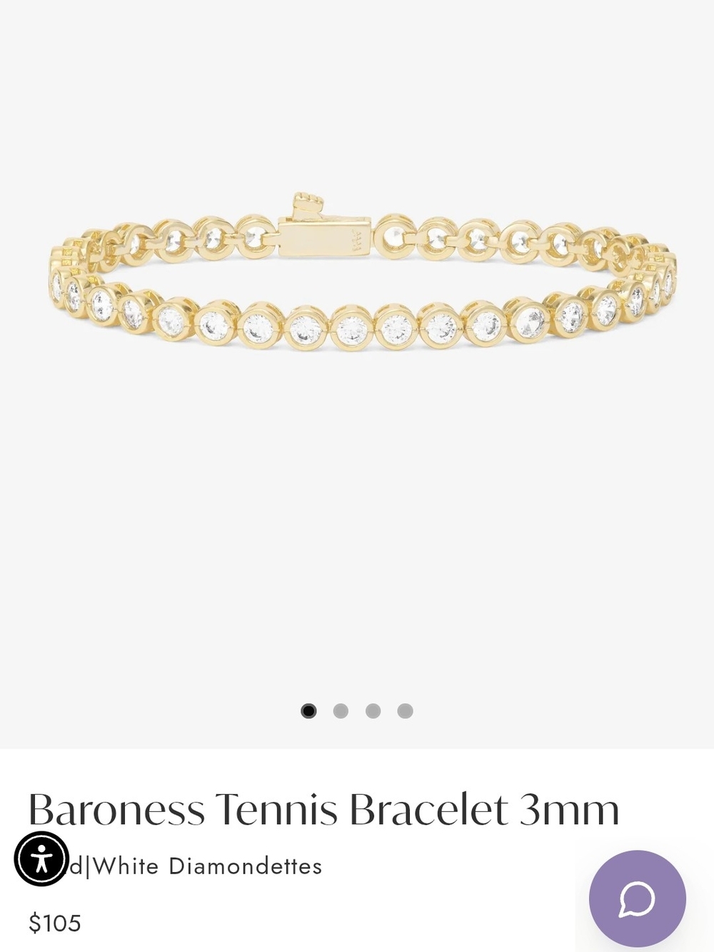 Melinda Maria Baroness Tennis Bracelet